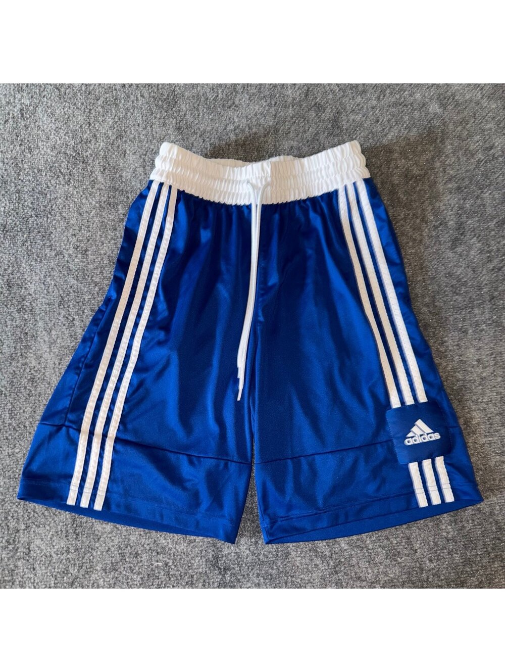 Adidas Basketball Baggy Blue Athletic Shorts Mens MD Vtg y2k 90s Rare